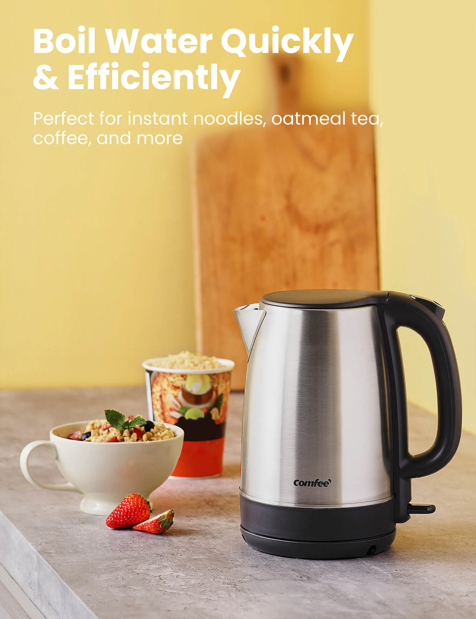 1.7L Stainless Steel Electric Tea Kettle - Image 6
