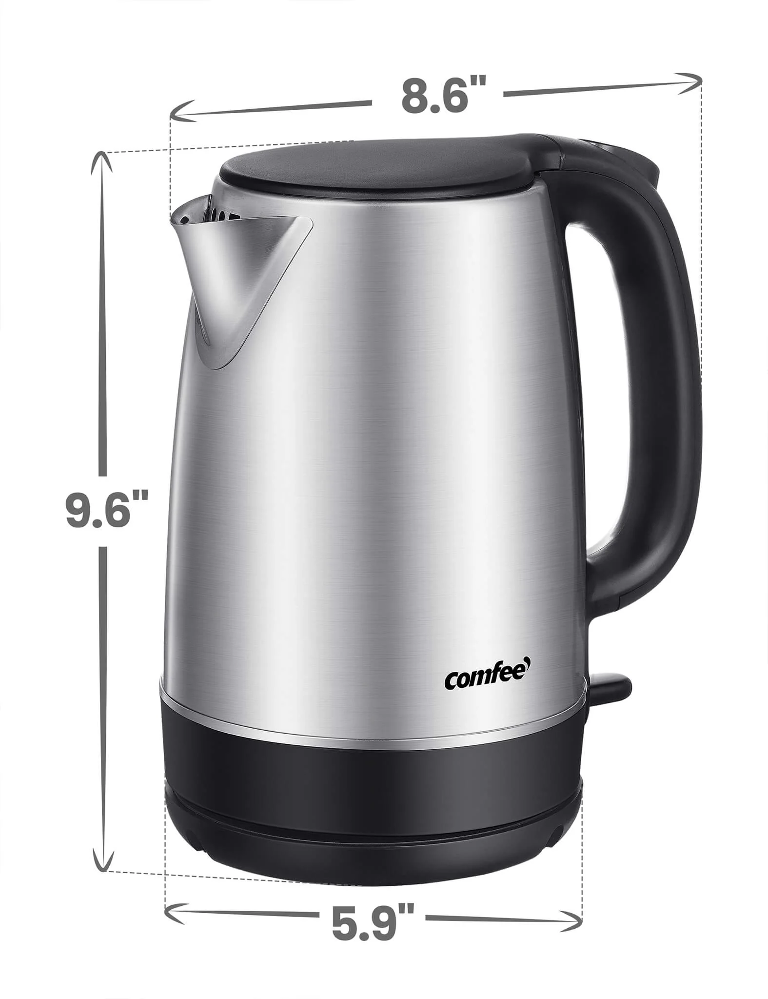 1.7L Stainless Steel Electric Tea Kettle - Image 9